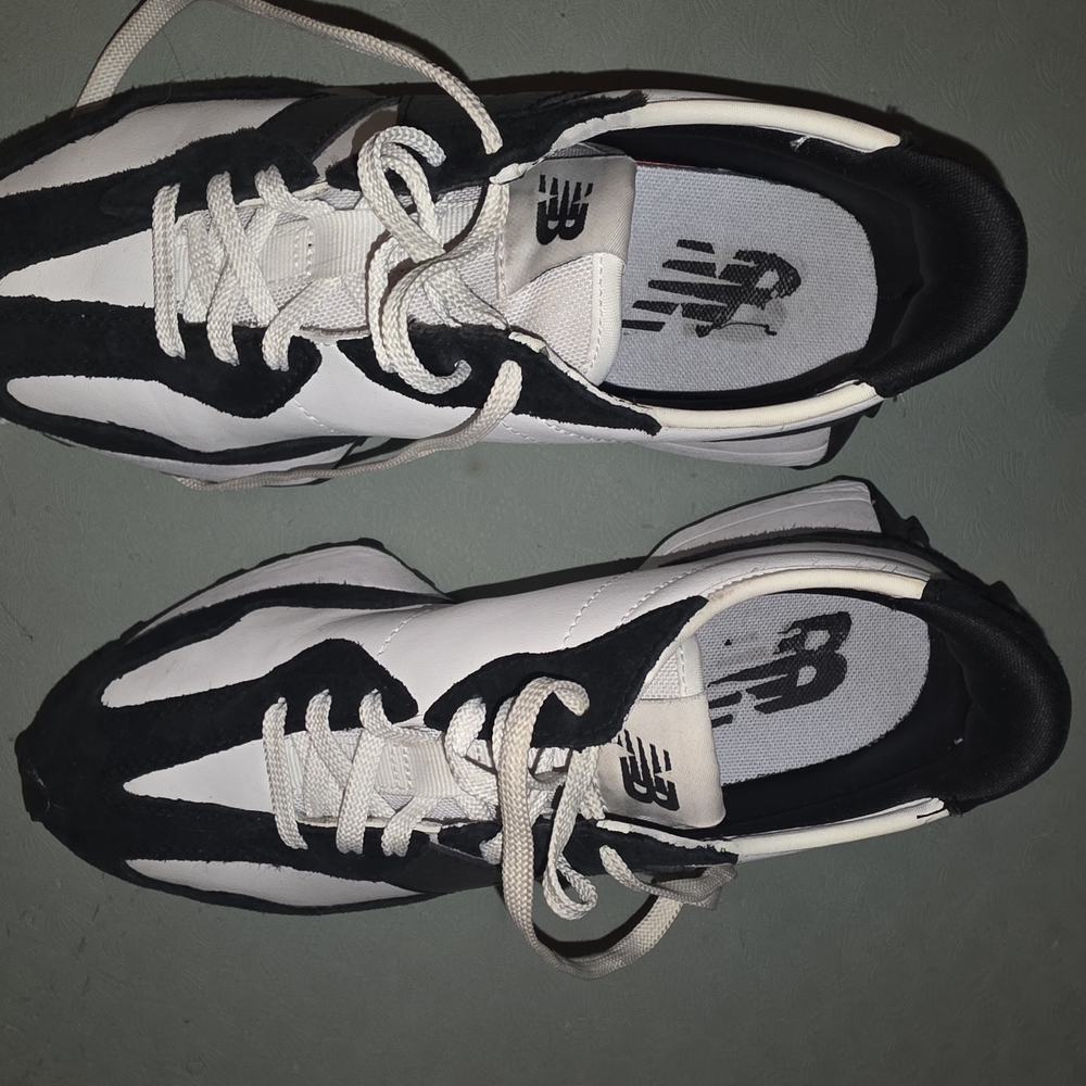 New Balance 837 Black and White Sneakers